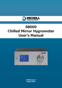 Thumbnail of document Manual - S8000 Chilled Mirror Hygrometer